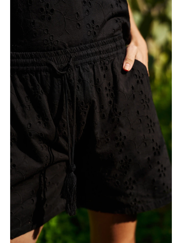 Moodo Pantaloni scurți Moodo pentru femei - negri