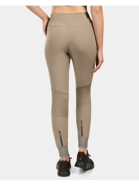 Kilpi Pantaloni de alergare pentru femei Kilpi HEYES-W Khaki