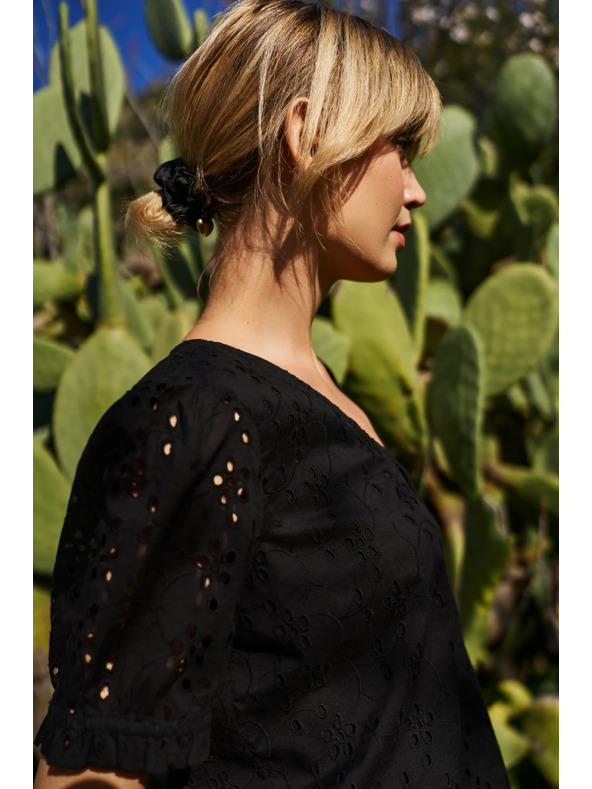 Moodo Cămașă neagră pentru femei madeira