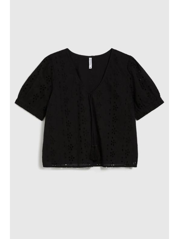 Moodo Cămașă neagră pentru femei madeira