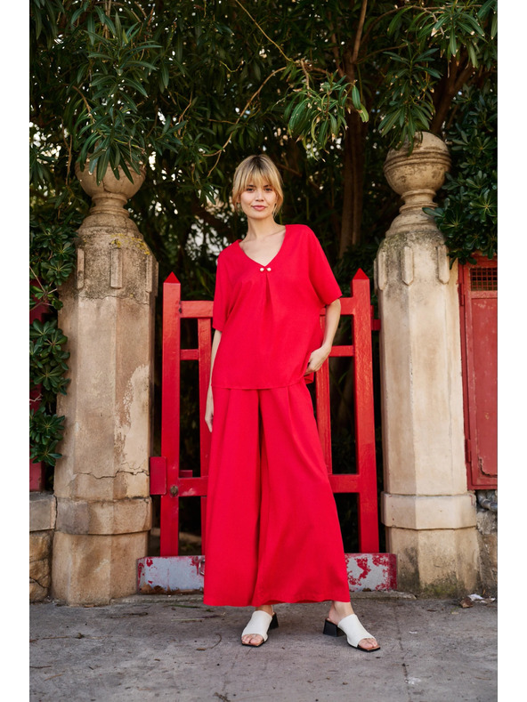 Moodo Bluză roșie lejeră