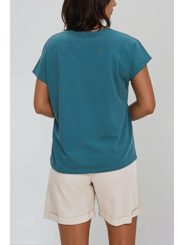 Moodo Bluză pentru femei cu nasturi decorativi