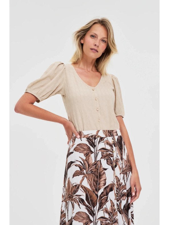 Moodo Tricou pentru femei Moodo - bej deschis