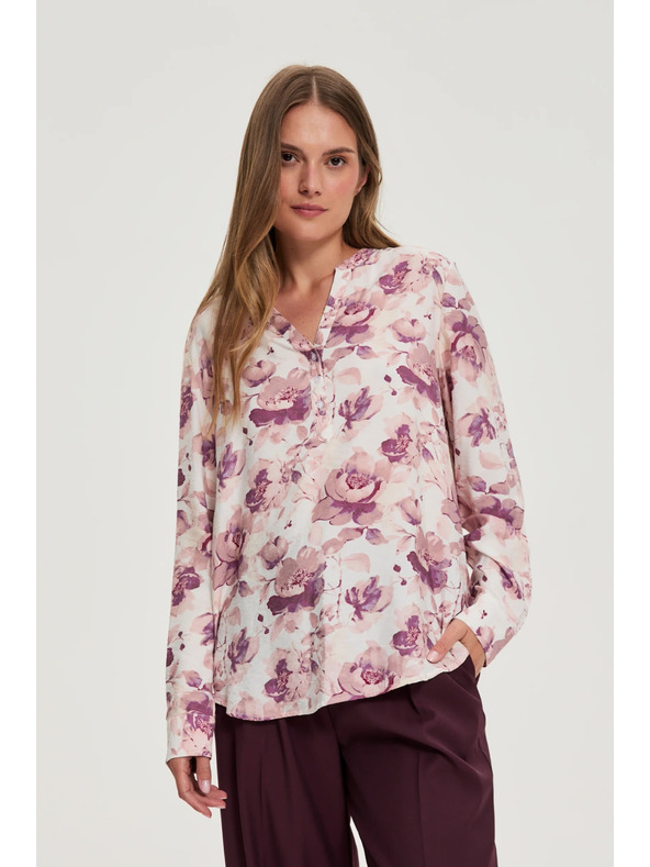 Moodo Bluză roz cu imprimeu floral Moodo