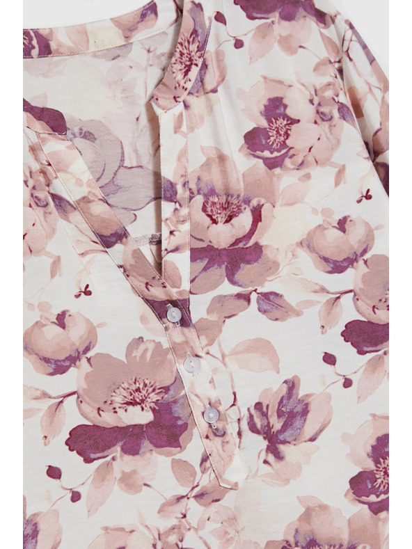 Moodo Bluză roz cu imprimeu floral Moodo