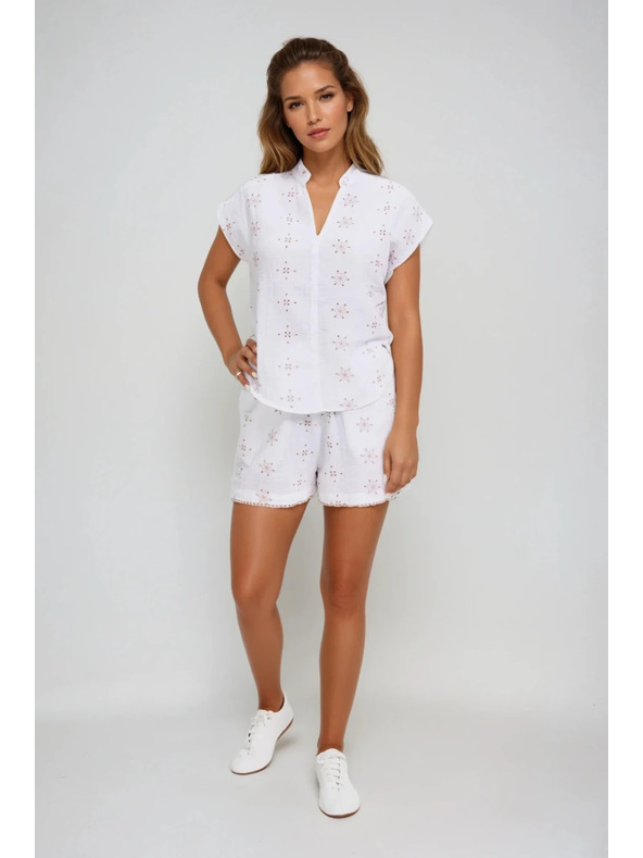 Moodo Top alb cu model