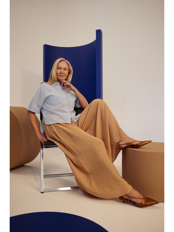 Moodo Cămașă albastru deschis pentru femei