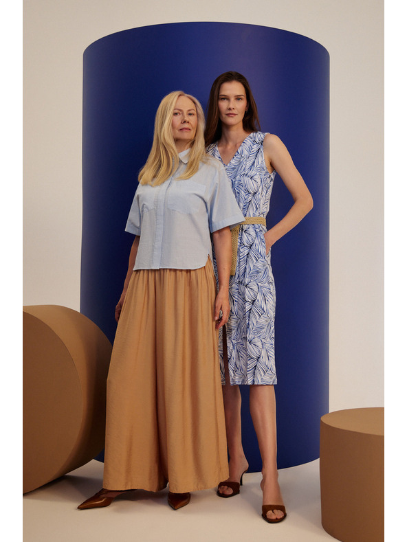 Moodo Cămașă albastru deschis pentru femei