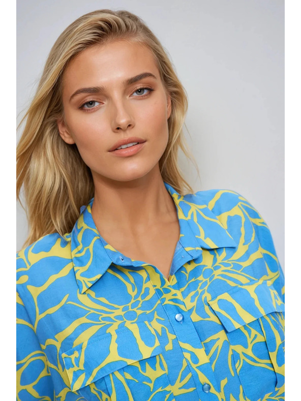 Moodo Cămașă pentru femei cu șnur