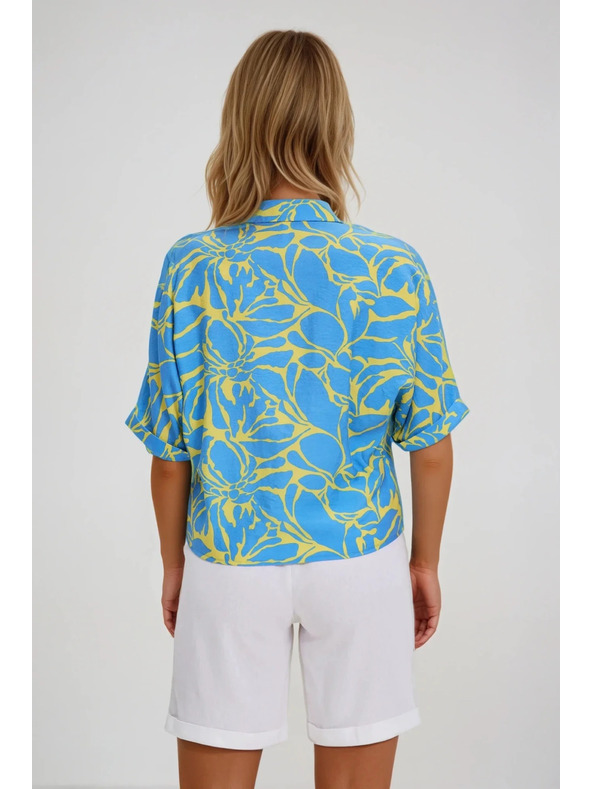 Moodo Cămașă pentru femei cu șnur