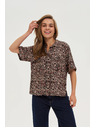 Moodo Cămașă leopard pentru femei Moodo