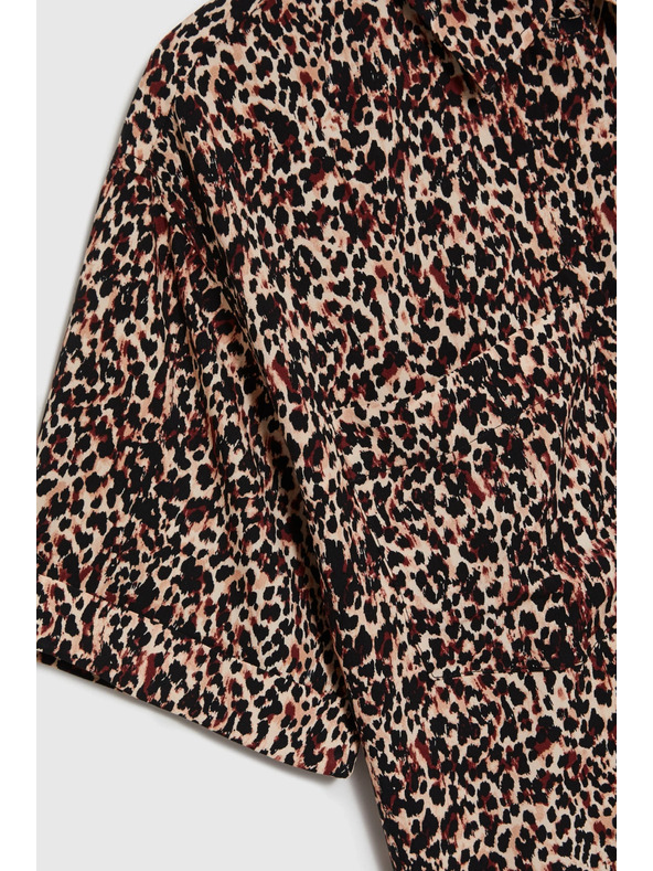 Moodo Cămașă leopard pentru femei Moodo