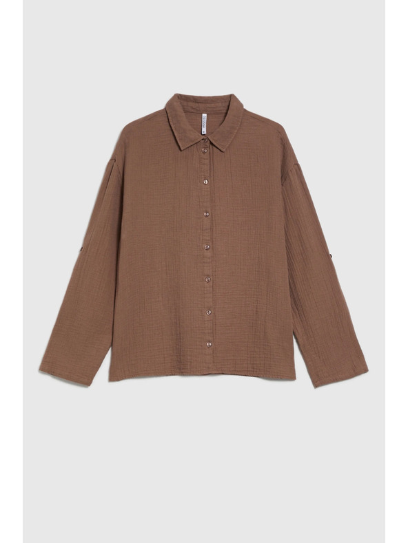 Moodo Cămașă maro deschisă Moodo