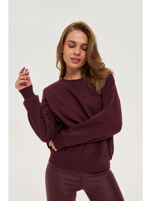 Moodo Hanorac maro tip balon Moodo