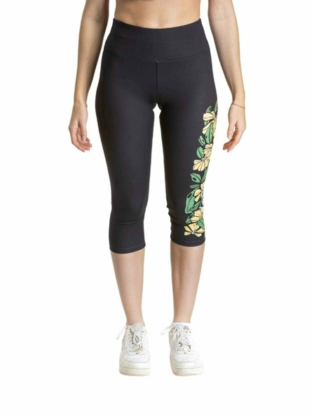 Meatfly Jambiere pentru femei Meatfly Edna Yellow Flowers |