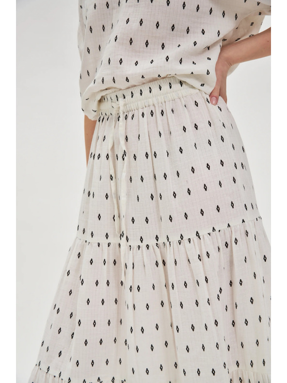 Moodo Fustă pentru femei Moodo - albă