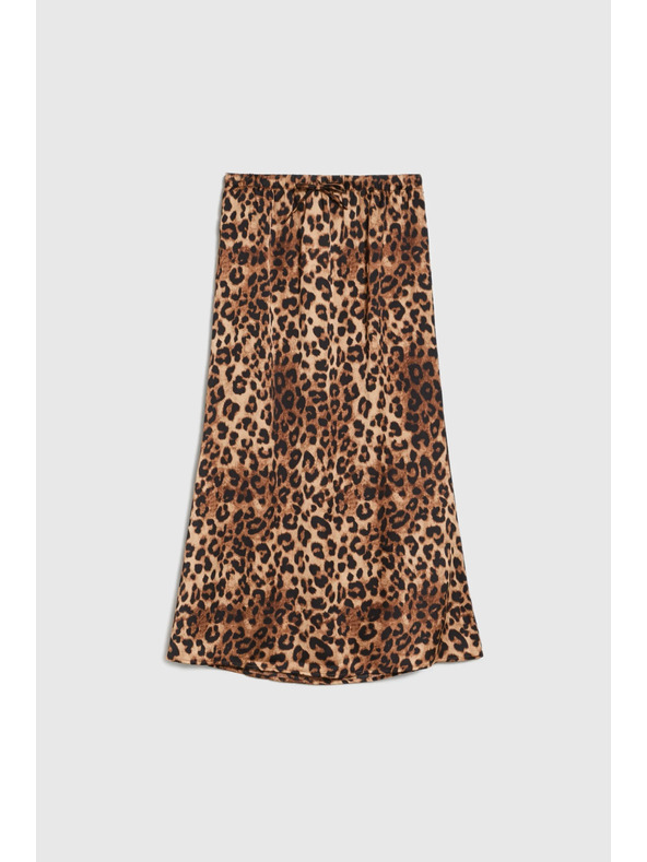 Moodo Fustă damă cu model leopard Moodo - maro