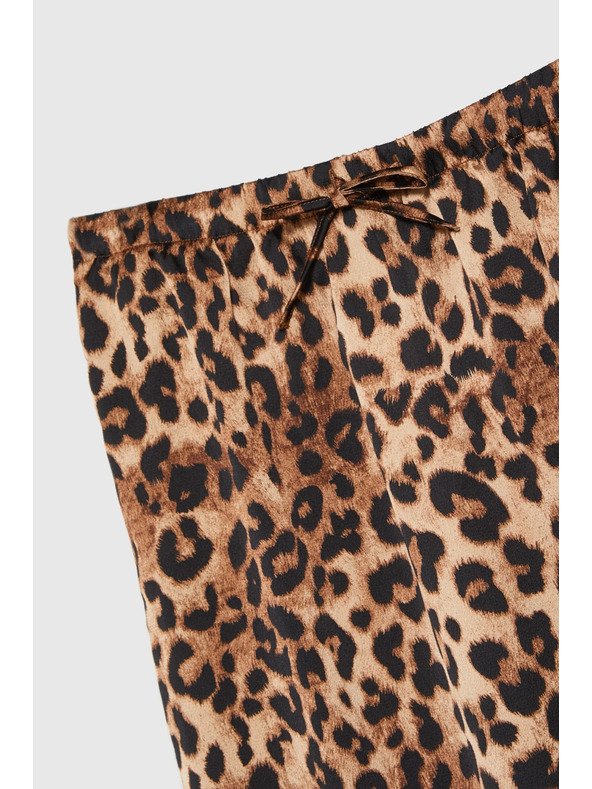 Moodo Fustă damă cu model leopard Moodo - maro