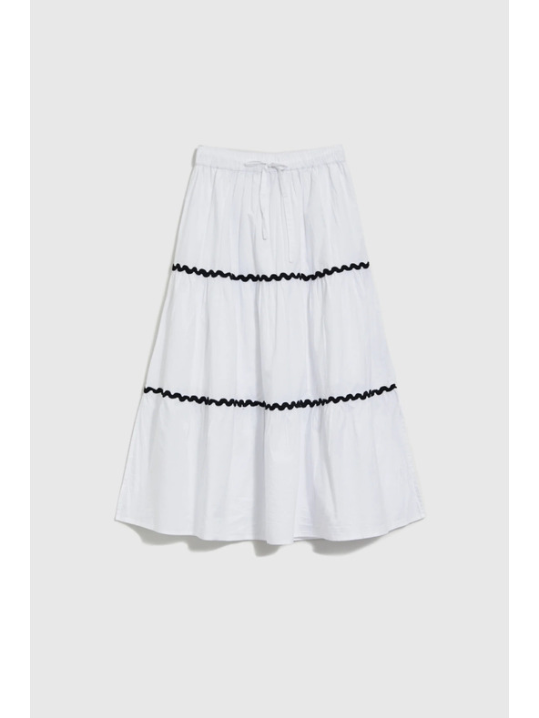 Moodo Fustă pentru femei Moodo - albă