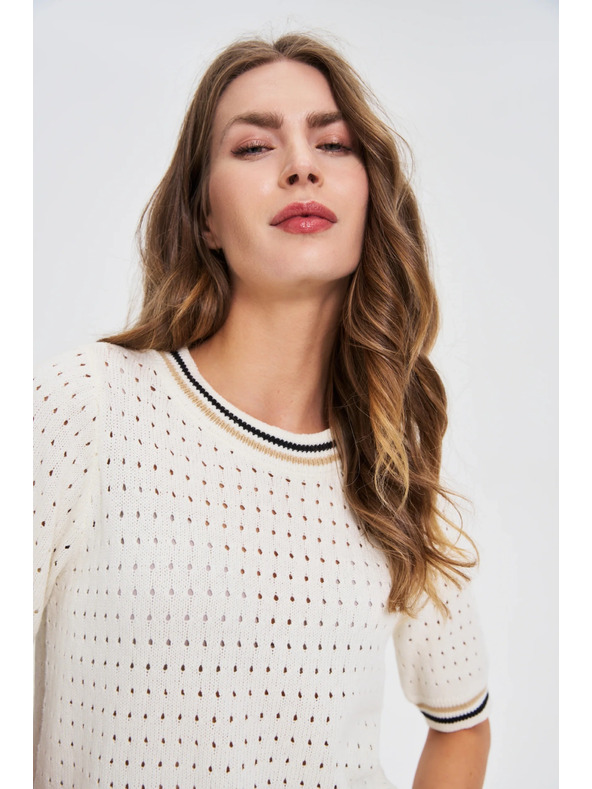 Moodo Pulover damă Moodo - culoare albă