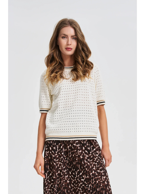 Moodo Pulover damă Moodo - culoare albă