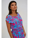 Moodo Rochie damă Moodo roz-albastră
