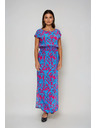 Moodo Rochie damă Moodo roz-albastră