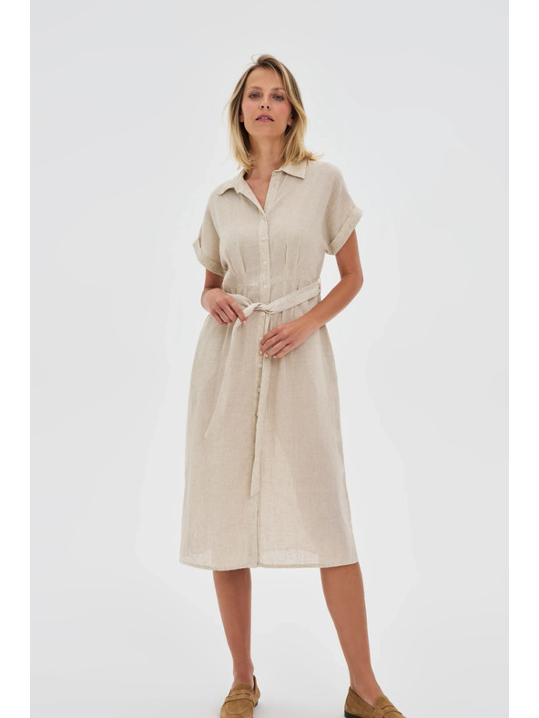 Moodo Rochie damă tip cămașă Moodo - bej