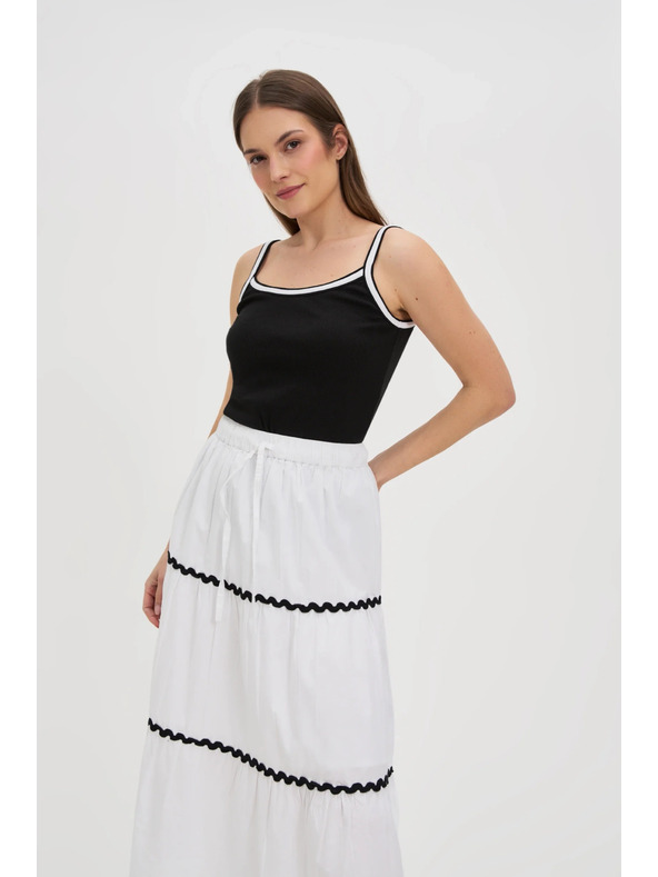 Moodo Top negru pentru femei