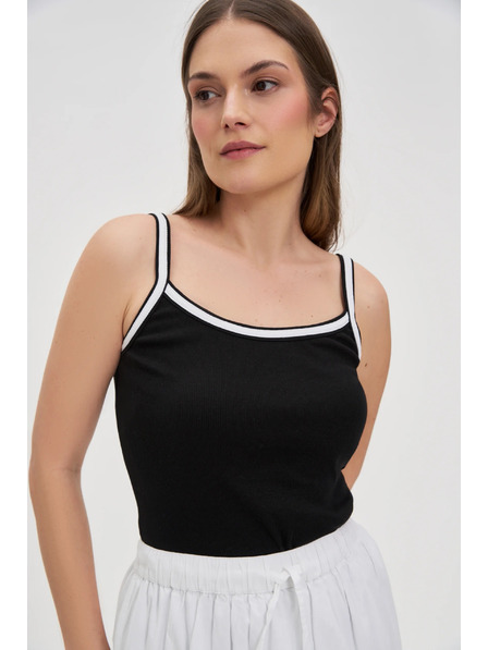 Moodo Top negru pentru femei