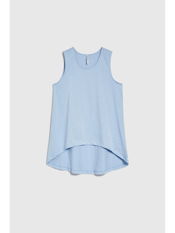 Moodo Top lung albastru pentru femei