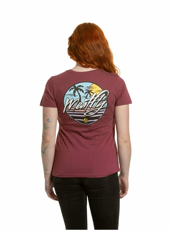 Meatfly Meatfly tricou damă Shori Dark Wine