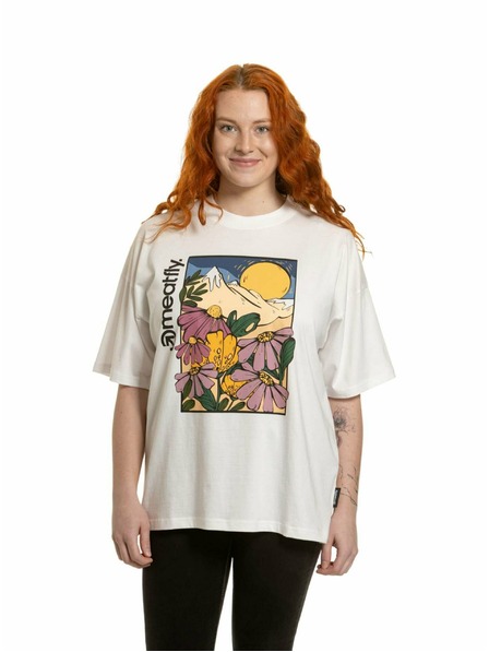 Meatfly Meatfly tricou damă Vexey White Flowers