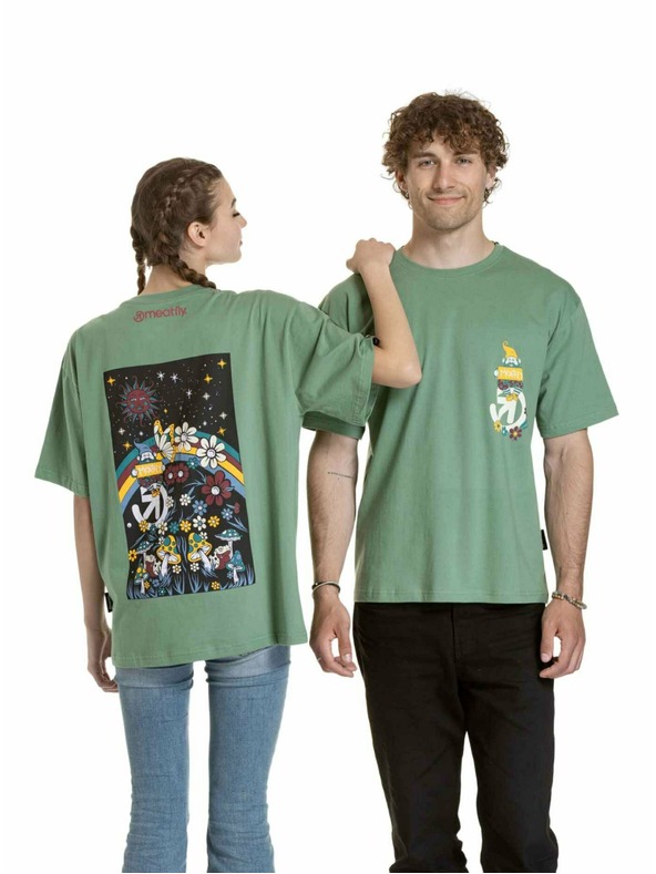Meatfly Meatfly tricou unisex Dwarf Hydge Green Dwarf