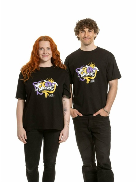 Meatfly Meatfly tricou unisex Carter 30 Groove Black