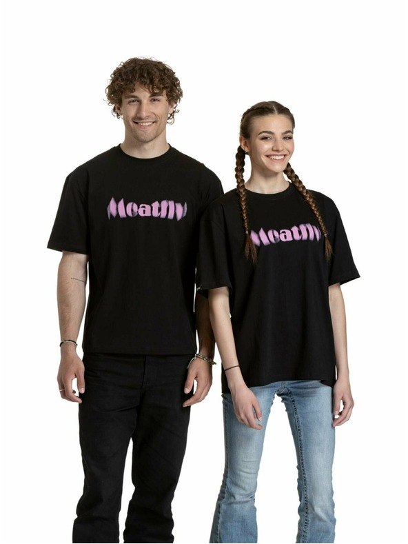 Meatfly Meatfly tricou unisex Domes Black Blured