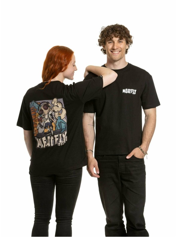 Meatfly Meatfly tricou unisex Carter 30 Fly Black