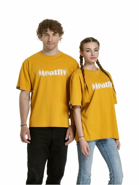 Meatfly Meatfly tricou unisex Domes Gold Bronze Blured | Maro