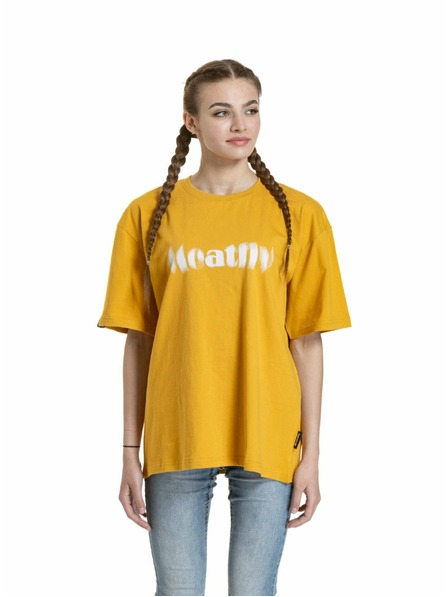 Meatfly Meatfly tricou unisex Domes Gold Bronze Blured | Maro