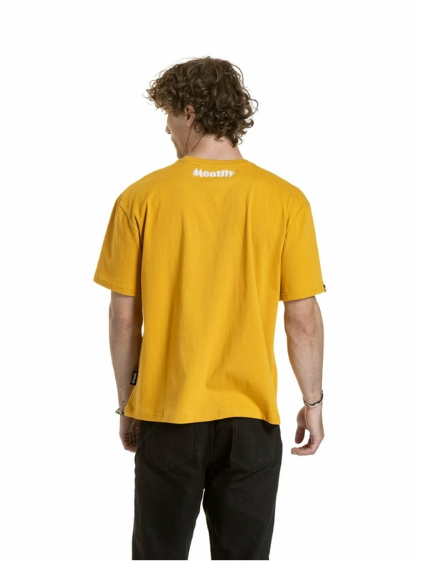 Meatfly Meatfly tricou unisex Domes Gold Bronze Blured | Maro