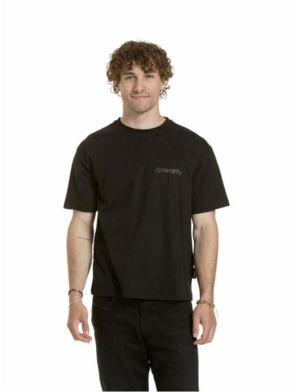 Meatfly Meatfly tricou unisex Minimal Black