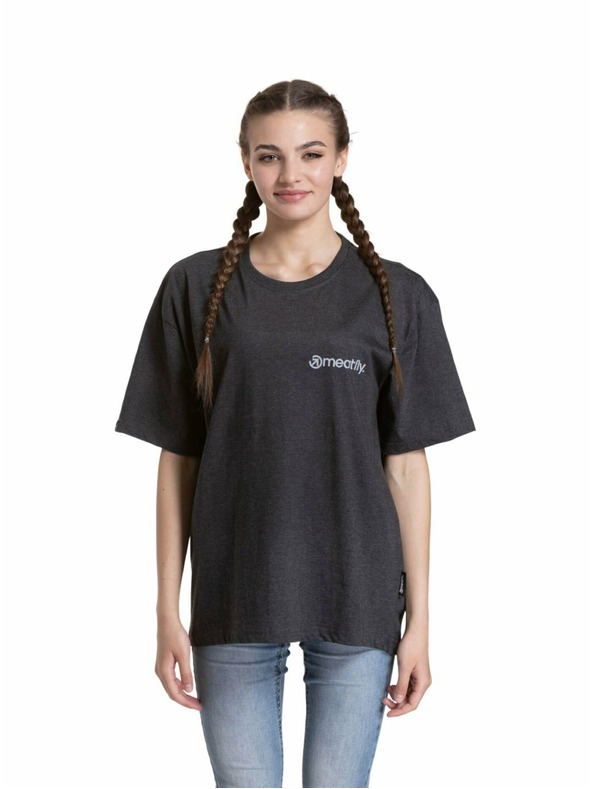 Meatfly Meatfly tricou unisex Minimal Charcoal Heather | Gri