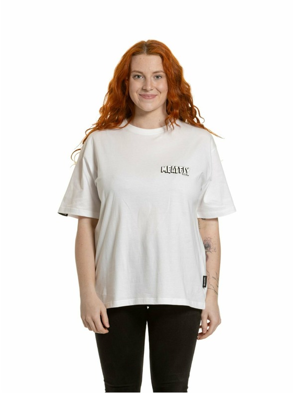 Meatfly Meatfly tricou unisex Carter 30 Fly White