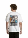 Meatfly Meatfly tricou unisex Carter 30 Fly White