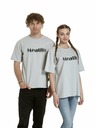 Meatfly Meatfly tricou unisex Domes Stone Blured | Gri
