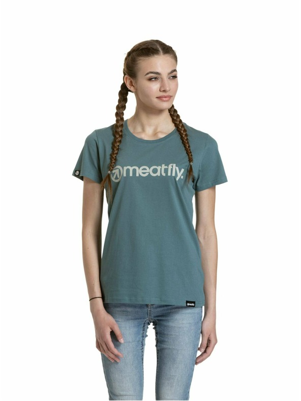 Meatfly Meatfly tricou damă Ladies MF Logo North Atlantic | Verde