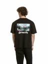 Meatfly Meatfly tricou unisex Cachuma Black Blured