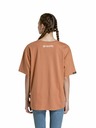 Meatfly Tricou unisex Meatfly Junglist Pink Leaf | Portocaliu