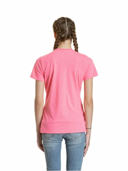 Meatfly Tricou pentru femei Meatfly Ladies MF Logo Neon Pink