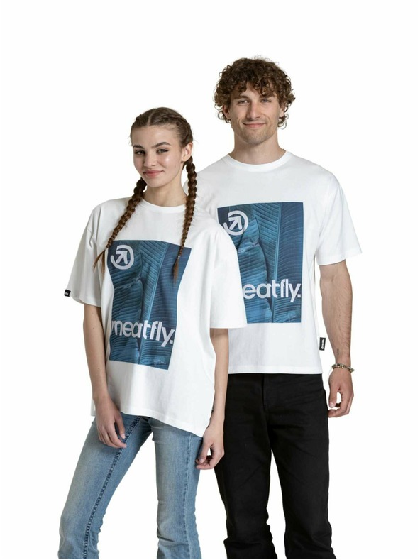 Meatfly Tricou unisex Meatfly Junglist Blue Leaf